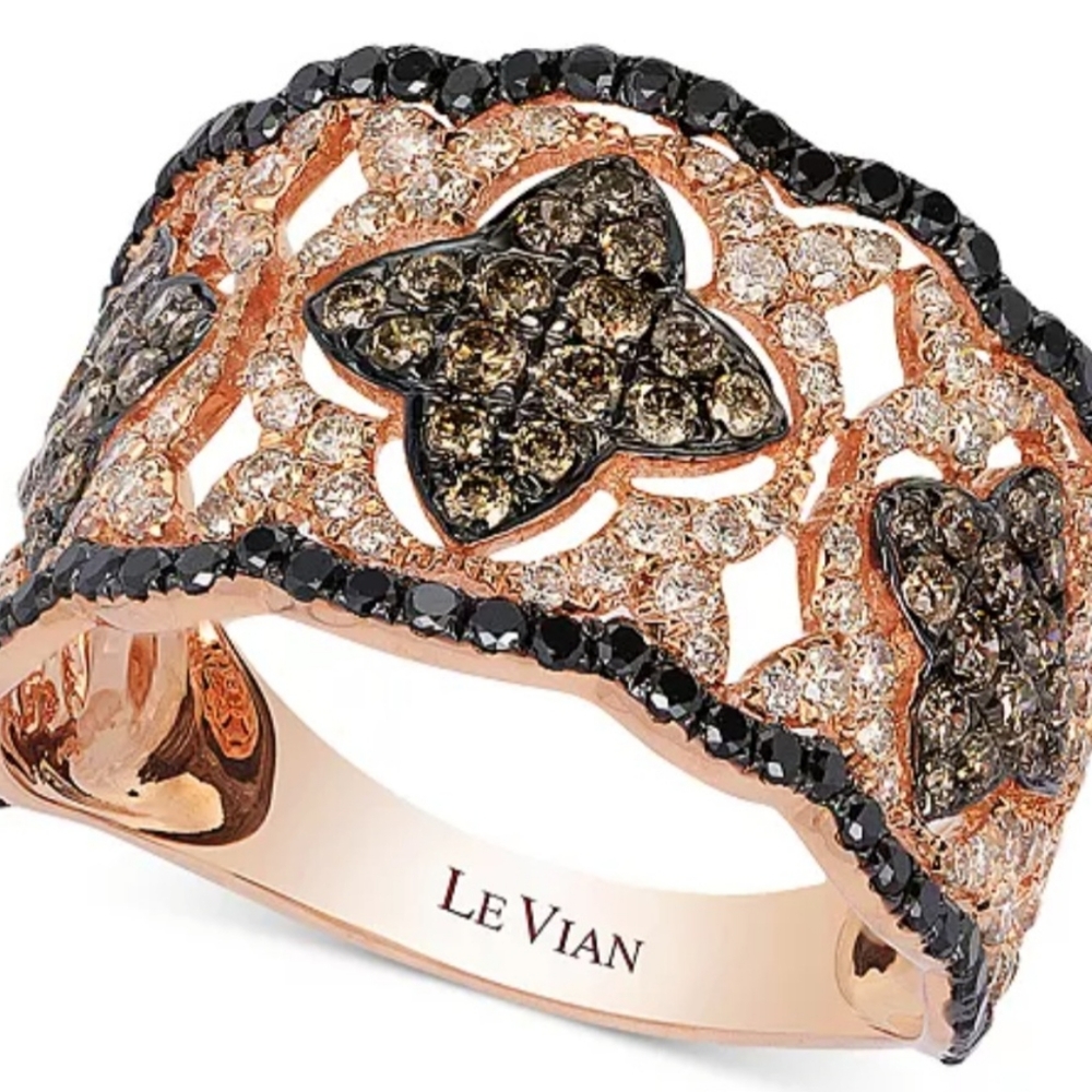 Le Vian Vintage Inspired 14k Rose Gold - 1 1/3 ct tw